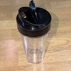 Genuine Oster 24 oz Blend-N-Go Replacement Flip&Sip Smoothie Cup And Screw Top